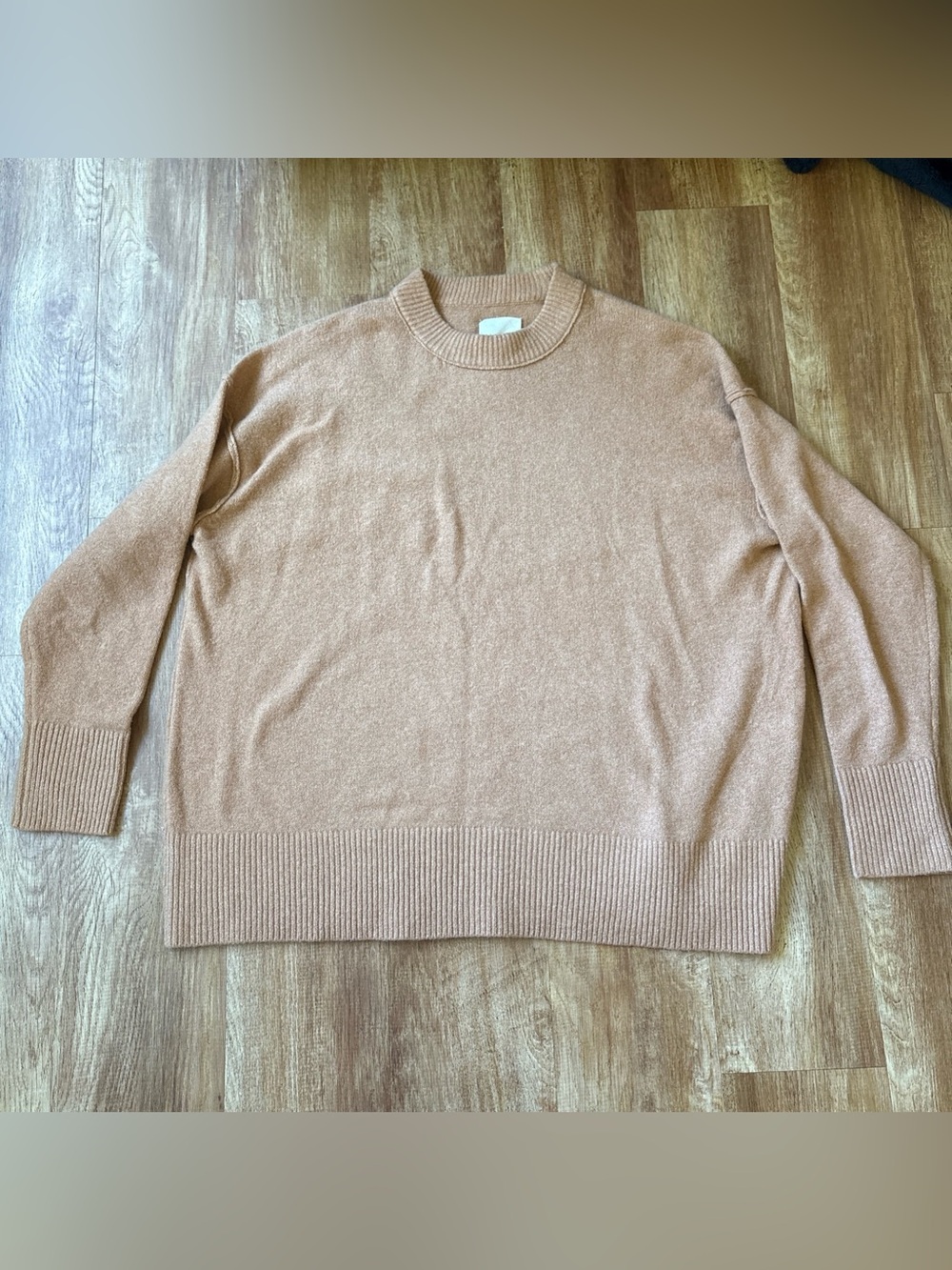 Aerie Oversized Chenille Knit‎ Sweater - Camel Tan - Size Small - Cozy & Soft